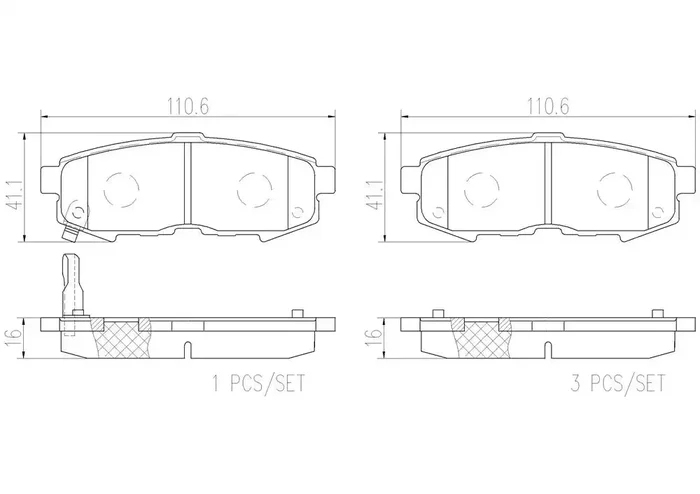 DISC BRAKE PAD SET
