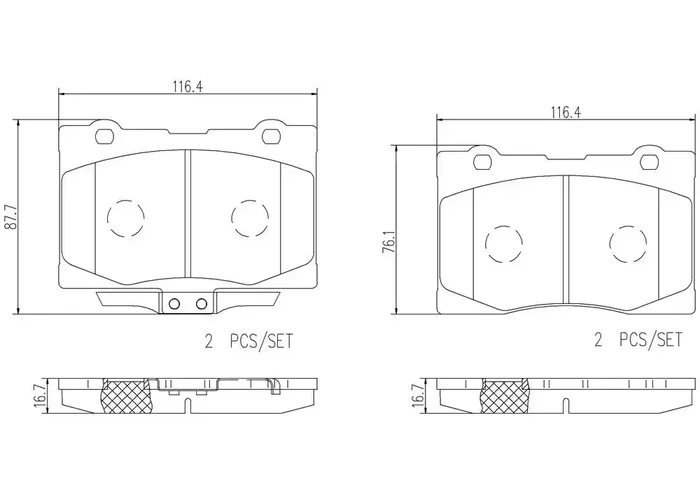 DISC BRAKE PAD SET
