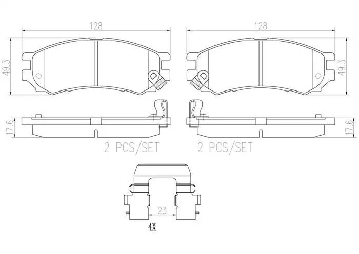 DISC BRAKE PAD SET