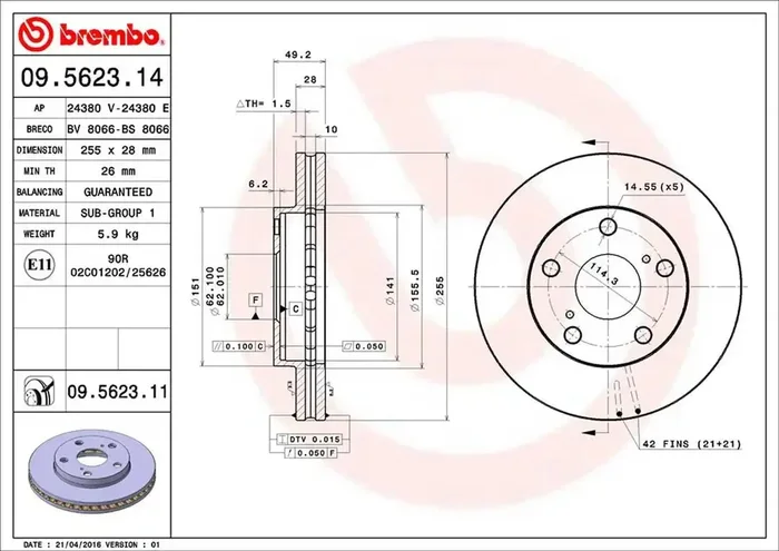 DISC BRAKE ROTOR