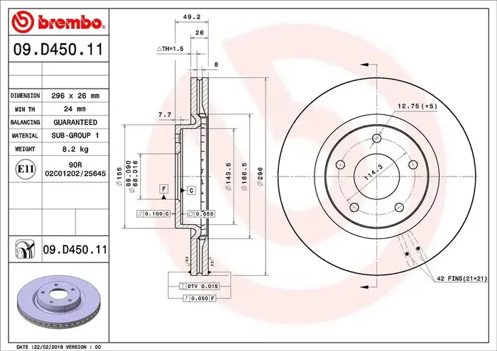 DISC BRAKE ROTOR