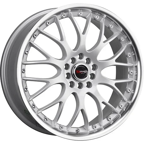 Drag Wheels DR19 Gunmetal Gray w/ Machined Lip 17×7.5 | 5×100/5×114.3 (DR191775054573GM)