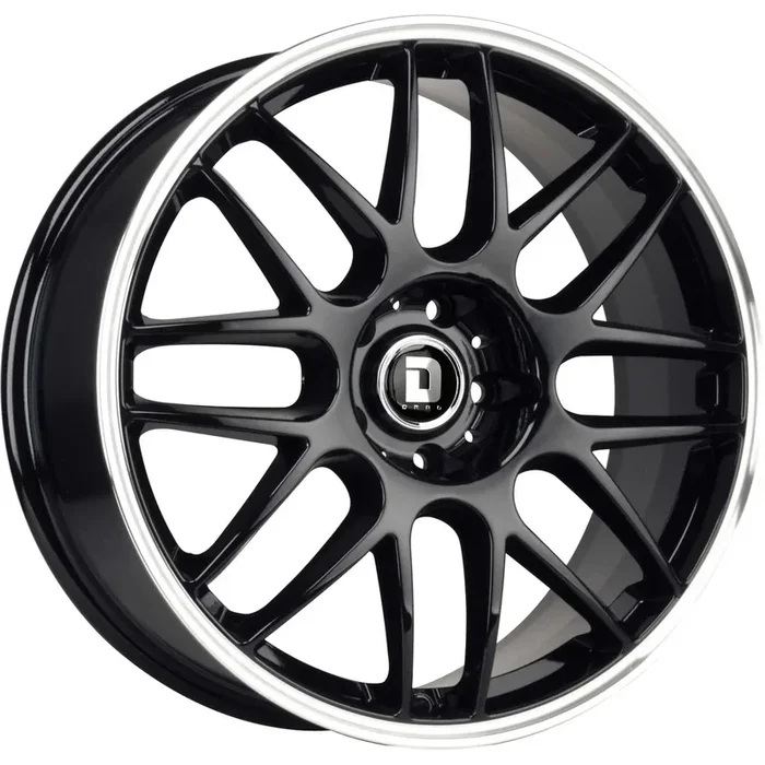 Drag Wheels DR37 Gloss Black w/ Machined Lip 18×8.5 | 5×120 (DR371885231572GB)