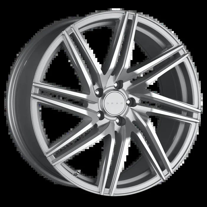 Drag Wheels DR70 Silver w/ Machined Spoke Faces 20×10 | 5×114.3 (DR70201064273SM)