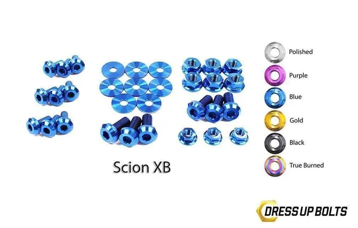 Dress Up Bolts Titanium Engine and Engine Bay Kit | 2007-2015 Scion xB (TOY-015-Ti)