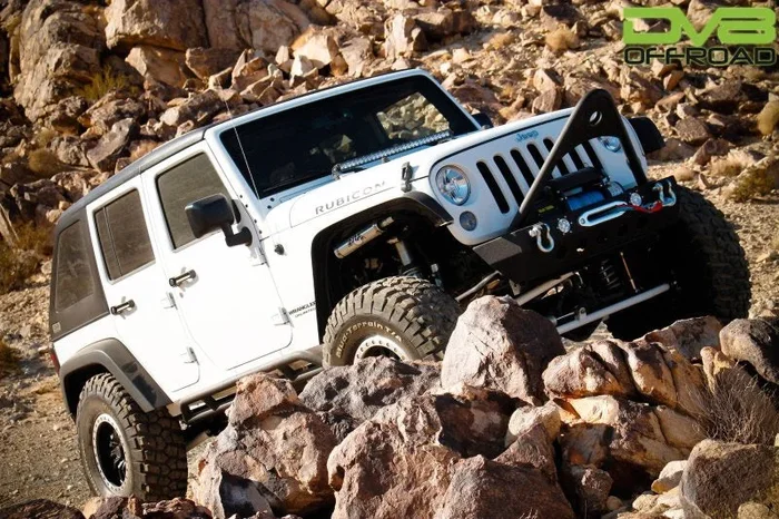 DV8 Offroad 07-18 Jeep Wrangler JK 2 Piece Fast Back Hard Top 4 Door – Black (DS Only)