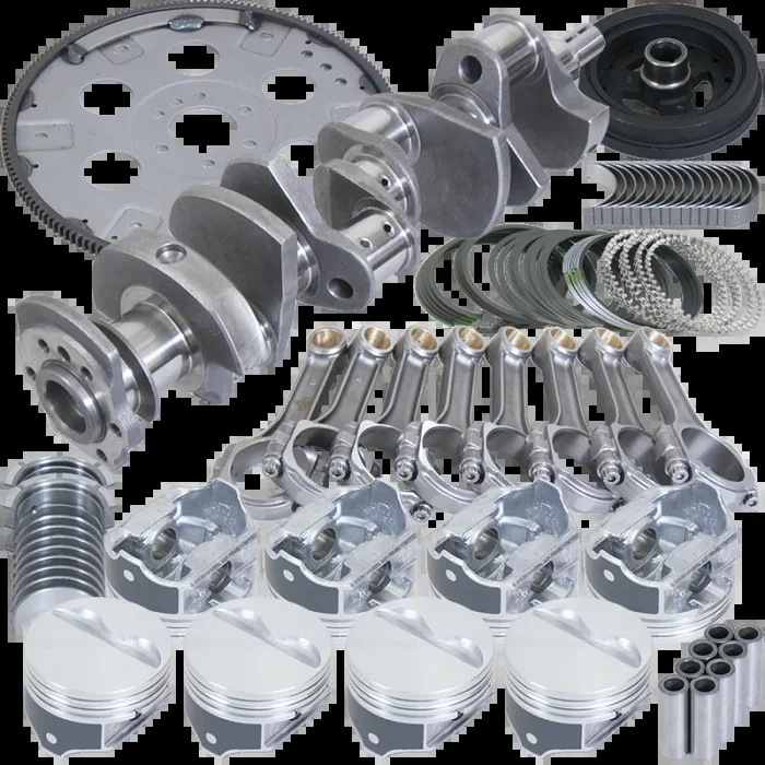 Eagle Chevy 350 1Pc 3.750in Crank 5.700in I-Beam Rods 4.060in Pistons 153 Tooth FP Balanced Assembly