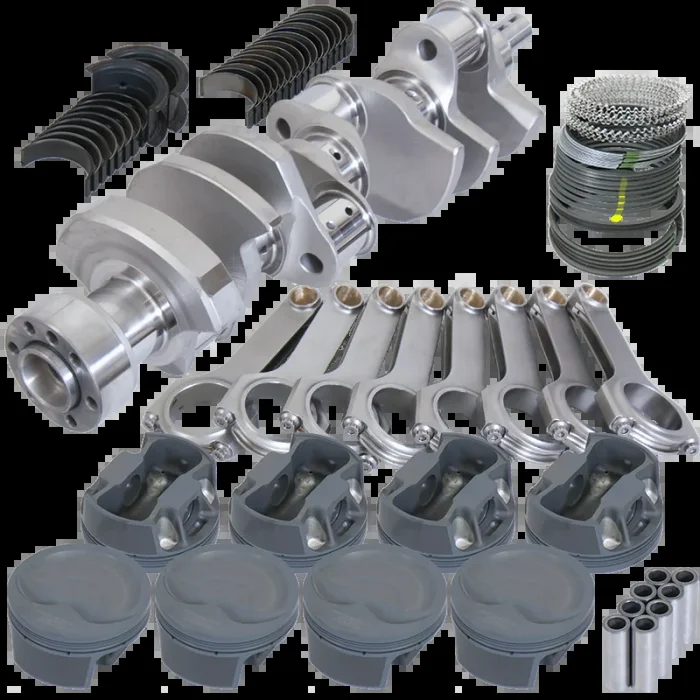 Eagle Chevy 350 1Pc 3.750in Crank 6.000in H-Beam -16cc Inv Dome 4.030in Pistons Balanced Assembly