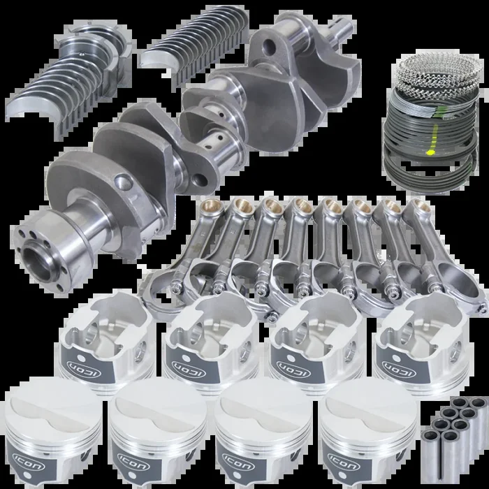 Eagle Chevy LT1350 1Pc 3.480in Crank 5.700in I-Beam Rods -3.7cc 4.030in Pistons Rotating Assembly