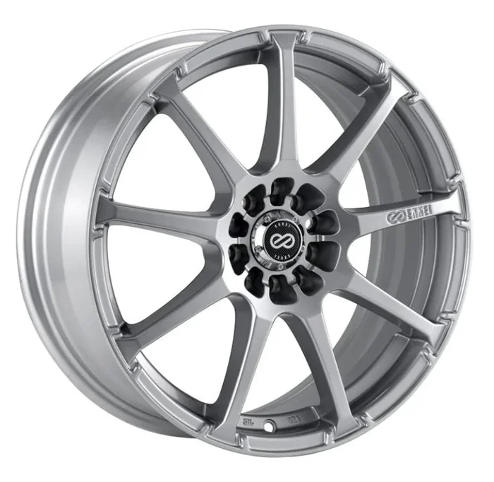 Enkei EDR9 18×7.5 5×100/114.3 38mm Offset 72.6 Bore Diameter Silver Wheel