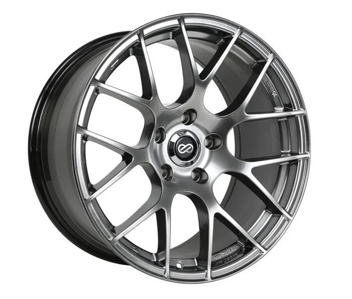 Enkei Raijin 18×8 45mm Offset 5×112 Bolt Pattern 72.6 Bore Diamter Hyper Silver Wheel