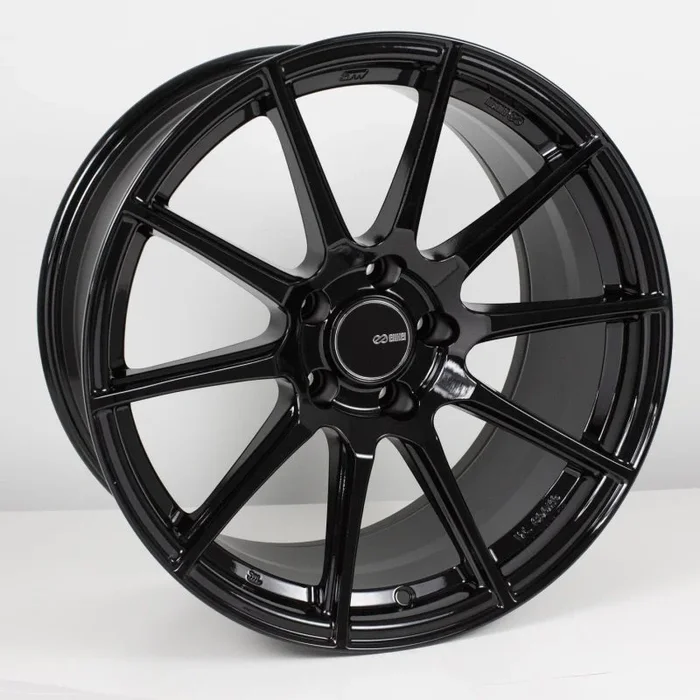 Enkei TS10 17×8 5×114.3 35mm Offset 72.6mm Bore Black Wheel
