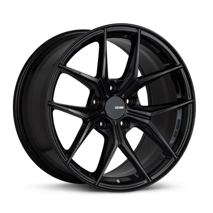 Enkei TSR-X 18×8 45mm Offset 5×112 BP 72.6mm Bore Gloss Black Wheel