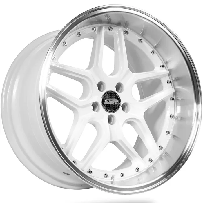 ESR Wheels CS15 Gloss White w/ Machined Lip 19×10.5 | 5×120 (90551422 CS15WHT-ML 5X120)