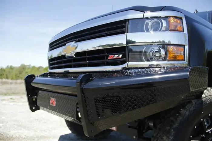 Fab Fours CH11-S2761-1 – Black Steel Front Ranch Bumper