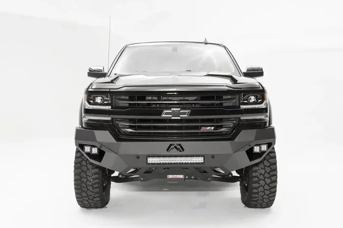 Fab Fours CS16-D3851-B – Vengeance Front Bumper Uncoated/Paintable No Guard [AWSL]