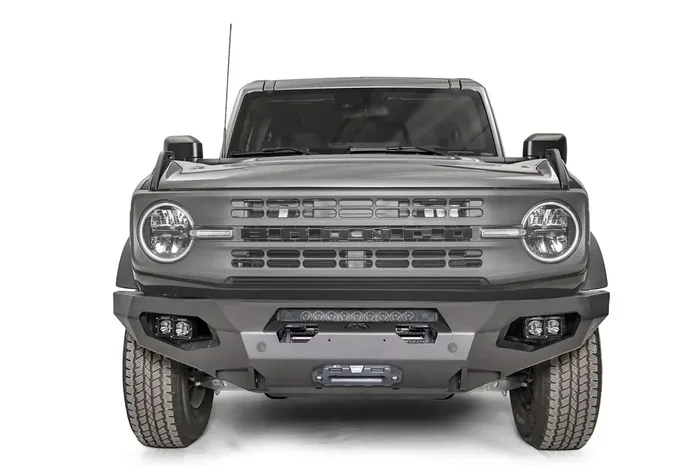 Fab Fours FB21-X5251-1 – Matrix Front Bumper w/No Guard 2 Stage Matte Black Powder Coat