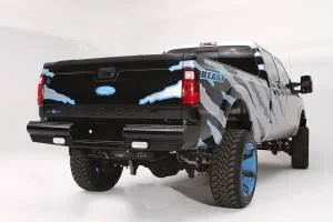 Fab Fours FS08-T1350-1 Black Steel Ranch Rear Bumper – Bulletproof Off-Road