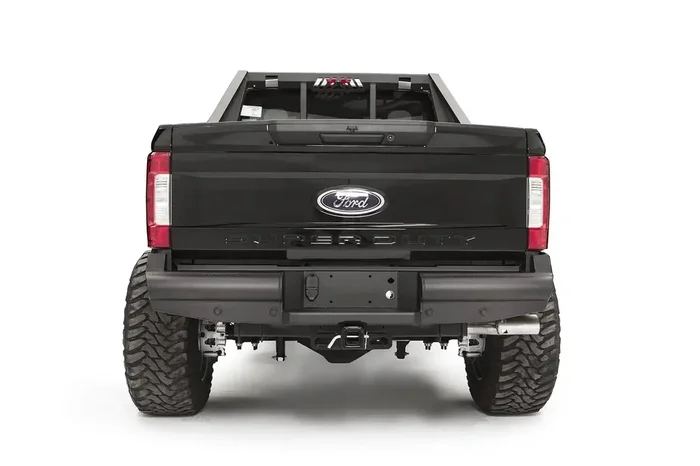 Fab Fours FS17-U4150-1 – Elite Rear Ranch Bumper 2 Stage Black Powder Coated