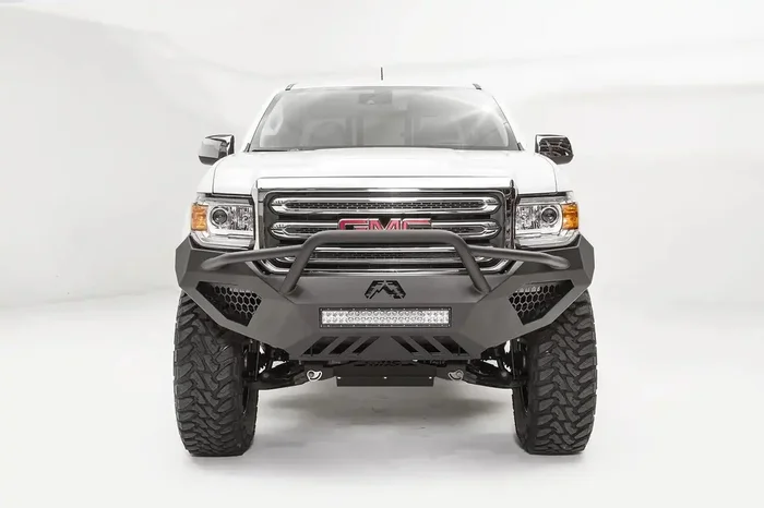 Fab Fours GC15-D3452-1 – Vengeance Front Bumper 2 Stage Black Powder Coated Pre-Runner Guard