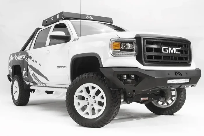 Fab Fours GS14-D3151-B – Vengeance Front Bumper Uncoated/Paintable No Guard [AWSL]