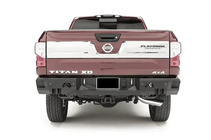 Fab Fours NT16-W3751-B – Premium Rear Bumper Uncoated/Paintable w/Sensors [AWSL]