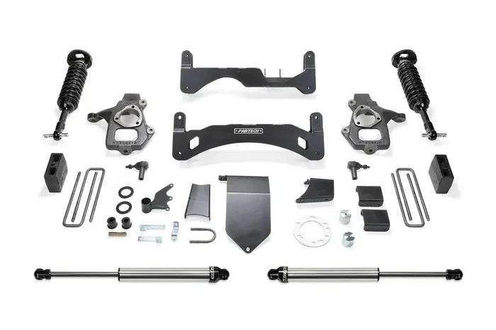 Fabtech K1084DL 6 PERF SYS G2 W/DL 2.5 & 2.25 14-18 GM C/K1500 P/U W/ OE ALM OR STMP STL UCA.