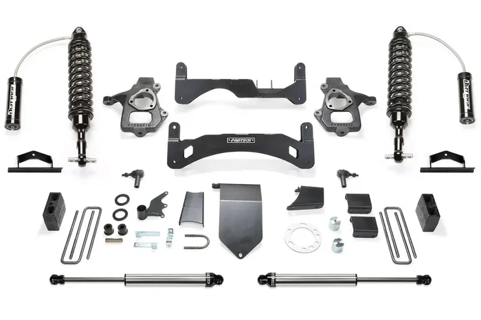 Fabtech K1111DL 6 PERF SYS G2 W/DL 2.5 & 2.25 14-18 GM C/K1500 P/U W/ OE FORG STL UCA.