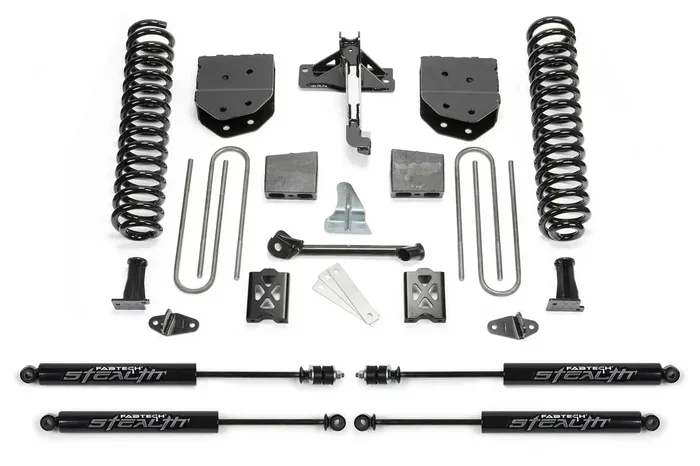 Fabtech K2010M 6 BASIC SYS W/STEALTH 05-07 FORD F250 4WD W/O FACTORY OVERLOAD.