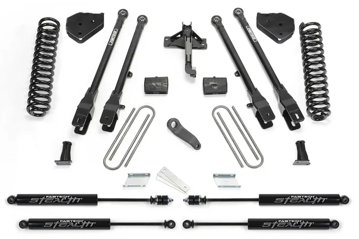 Fabtech K2257M 6 4LINK SYS W/COILS & STEALTH 17-21 FORD F250/F350 4WD GAS.