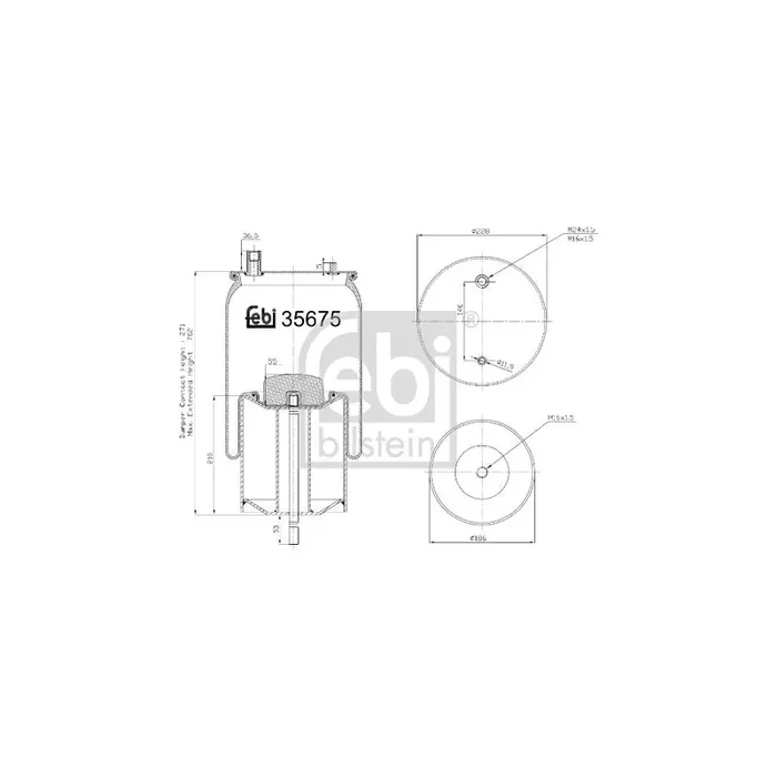 Febi Bilstein 35675 Boot, Air Suspension