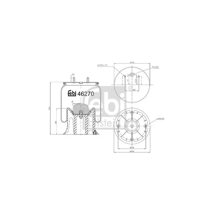 Febi Bilstein 46270 Boot, Air Suspension