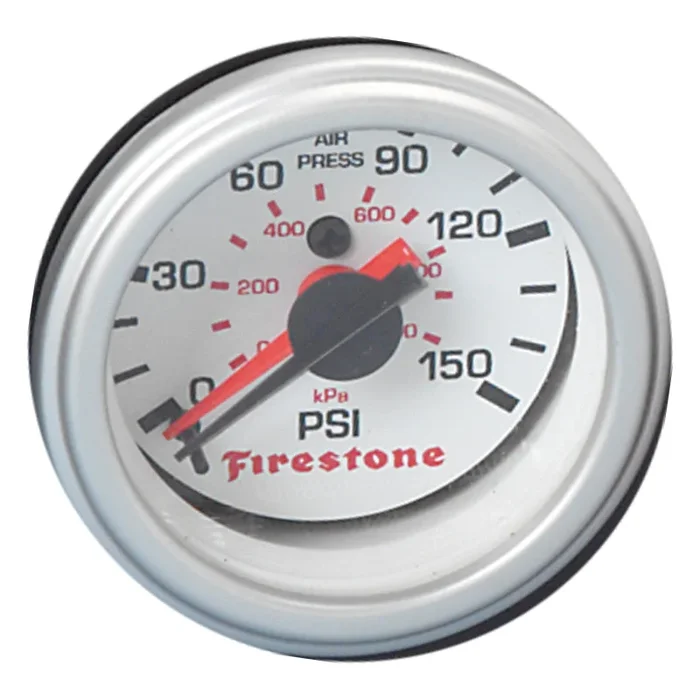 Firestone Replacement Pressure Gauge – White Face Dual GA Only (For PN 2241 / 2260) (WR17609201)
