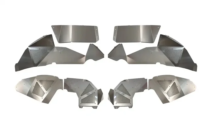 Fishbone Offroad FB33108 – Jeep JL Inner Fenders For 18-Current Wrangler Front/Rear Set of 4 Aluminum Raw