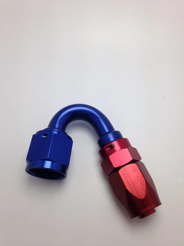 Fragola 150-Degree End (-10 Nut X -8 Hose) Red-Blue or Black Series 2000 Reducer Pro-Flow Hose Ends