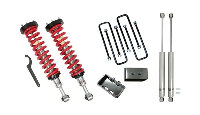 Freedom Offroad Lift Kits Toyota Tacoma (96-04) 1-4 ” Lift Coilovers 3 ” / Rear Blocks w/ U Bolts & Shocks