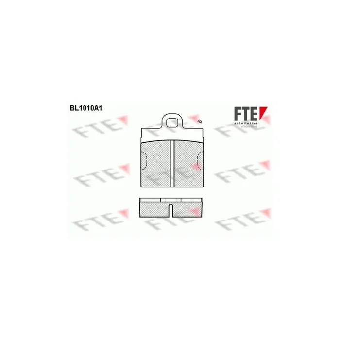 FTE 9010004 Brake Pad Set for VW Kaefer