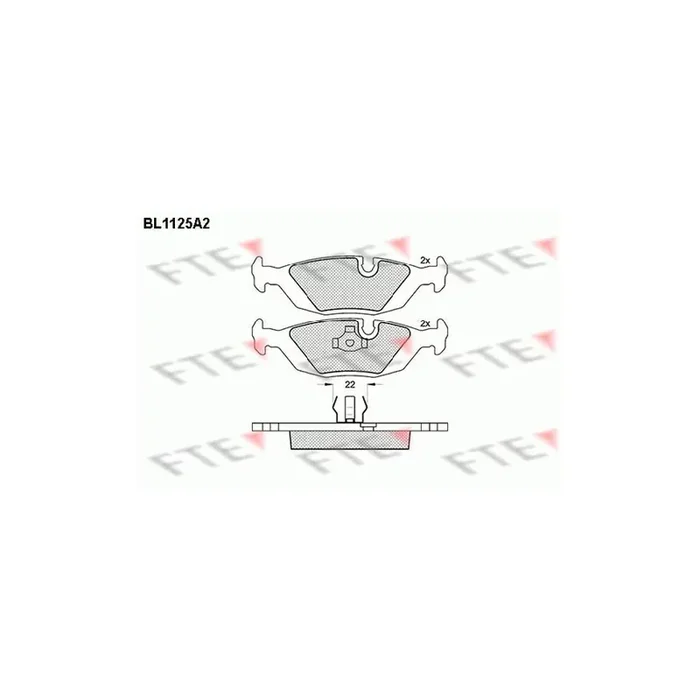 FTE 9010037 Brake Pad Set