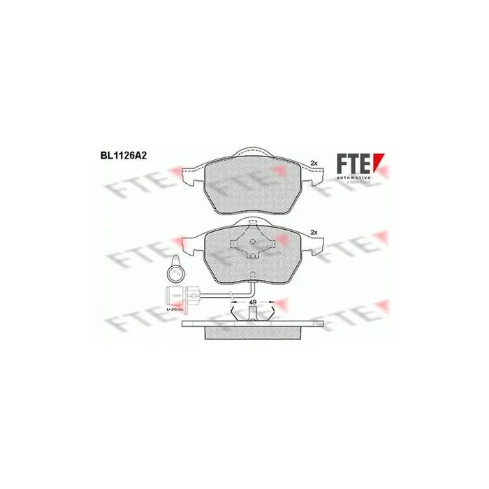 FTE 9010038 Brake Pad Set