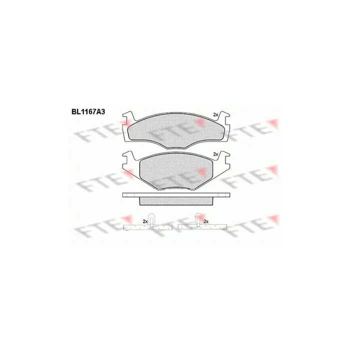 FTE 9010045 Brake Pad Set