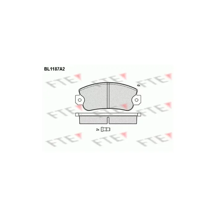 FTE 9010050 Brake Pad Set