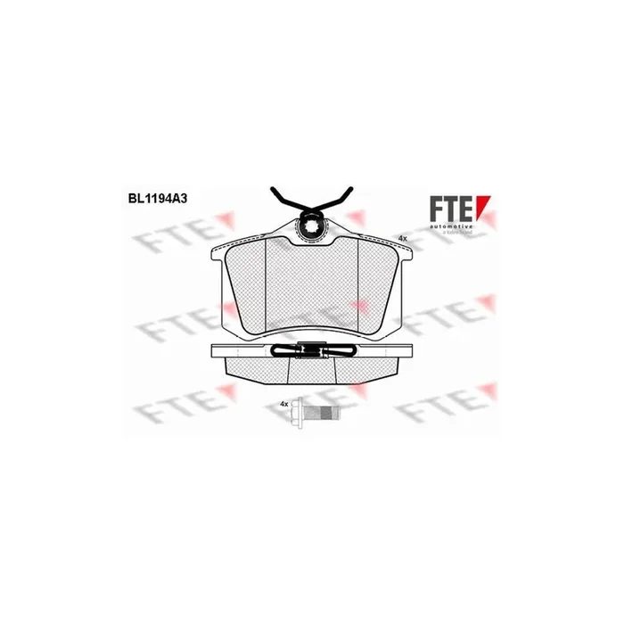 FTE 9010052 Brake Pad Set