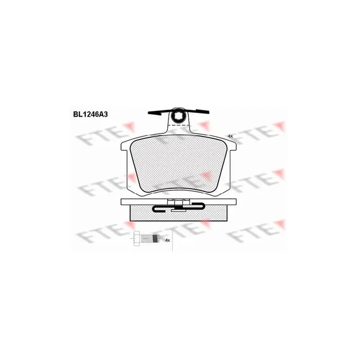 FTE 9010072 Brake Pad Set