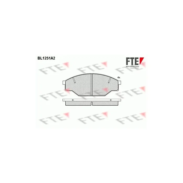 FTE 9010075 Brake Pad Set