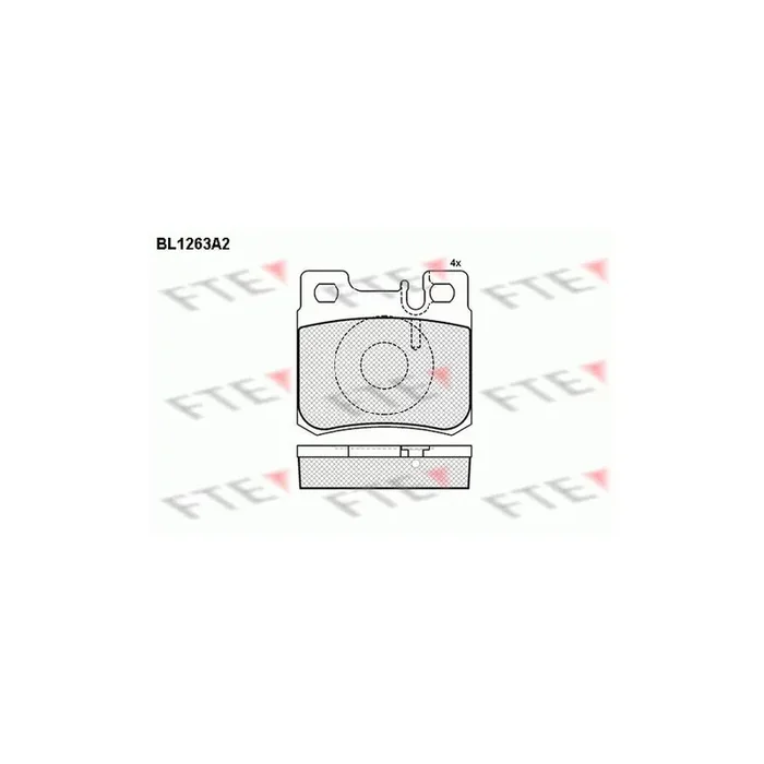 FTE 9010082 Brake Pad Set