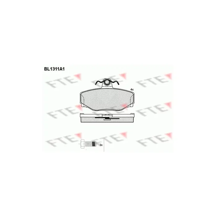 FTE 9010100 Brake Pad Set