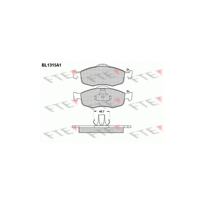 FTE 9010103 Brake Pad Set