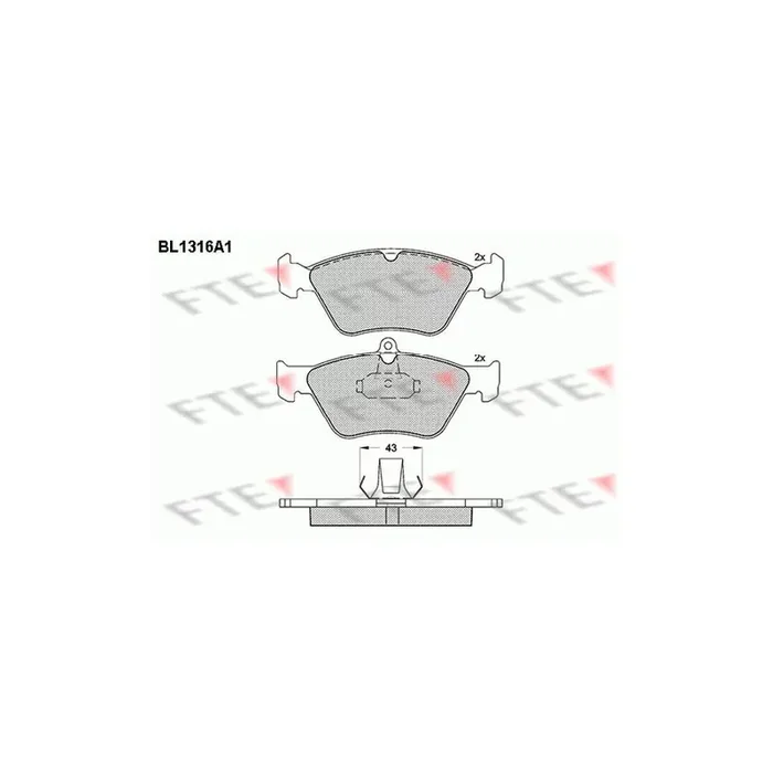 FTE 9010104 Brake Pad Set