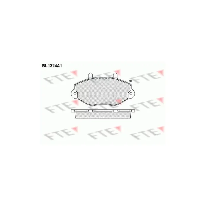 FTE 9010112 Brake Pad Set for Ford Transit