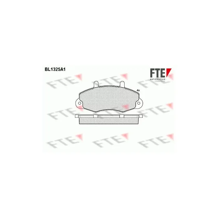 FTE 9010114 Brake Pad Set for Ford Transit